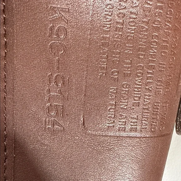 Coach Vintage Legacy Demi Turnlock Bag #9154 - Cuero Mahogany (1999) - Picture 10 of 17